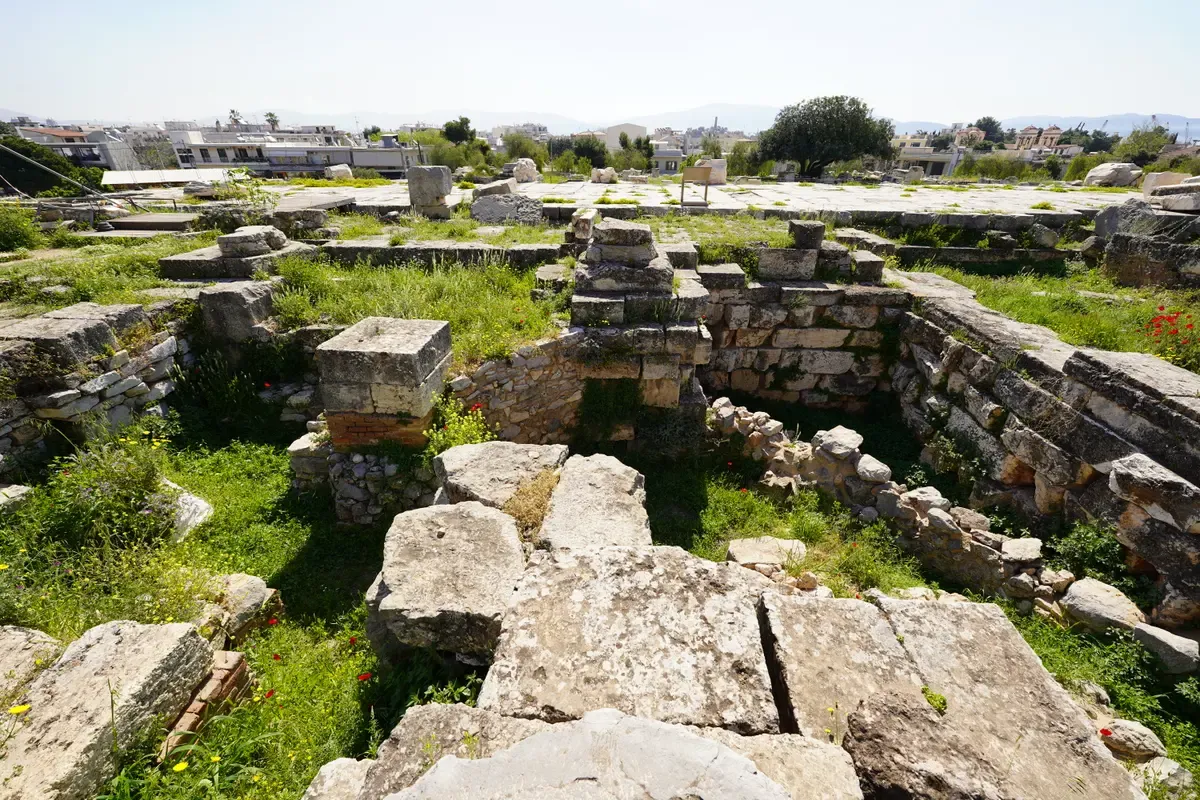The Telesterion at Eleusis, the hall where the Mysteries were staged, a day trip from Athens, Greece