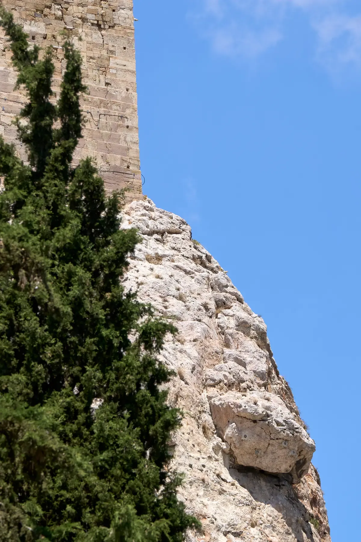 The paved south-slope approach to the Acropolis, the route that matters for accessibility in Athens, Greece
